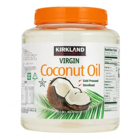 Kirkland Signature 科克蘭 冷壓初榨椰子油 2.48公升