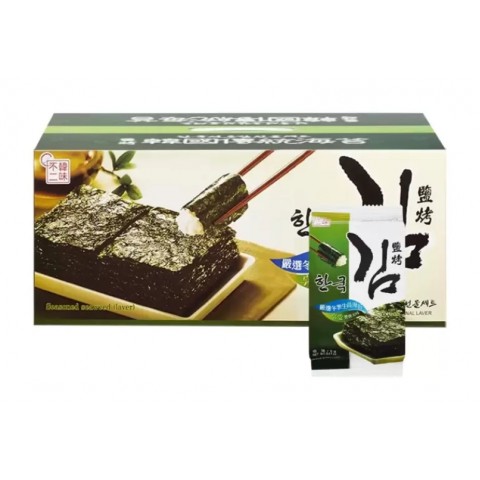 韓味不二 鹽烤海苔 5公克 X 36入